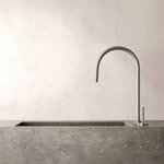 Imagen de Monocomando mesada cocina PEIRANO Joystick Beat Nickel 20-201NI