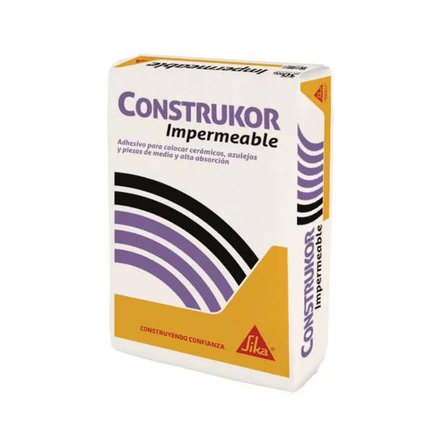 Imagen de Pegamento para cerámicas Construkor impermeable x 25 kg.