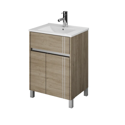 Imagen de Vanitory SCHNEIDER Nature Cajú 60cm - mesada 1 ag