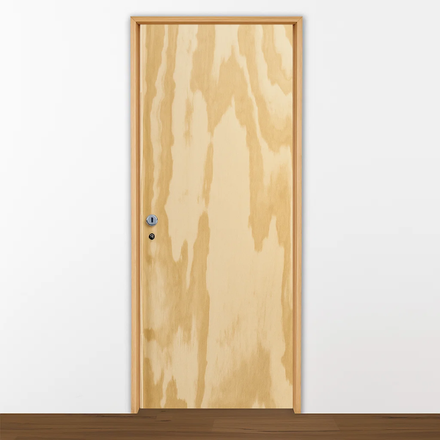 Imagen de Puerta placa VALENTINUZ Super Eco 70cm marco madera der.