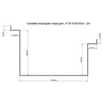 Imagen de Unión para canaleta rectángular 7x15x10 cm c/O'ring EPDM