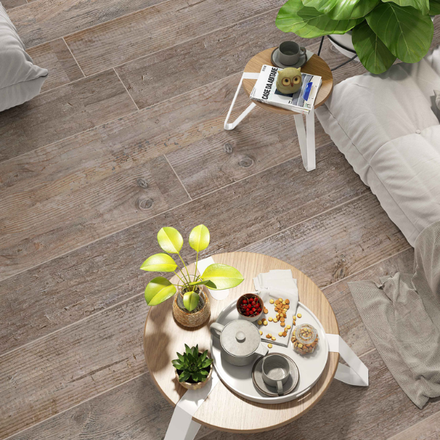 Imagen de Caja 6 pzas. 19x118 Porcelanato rectific. TENDENZA Larch
