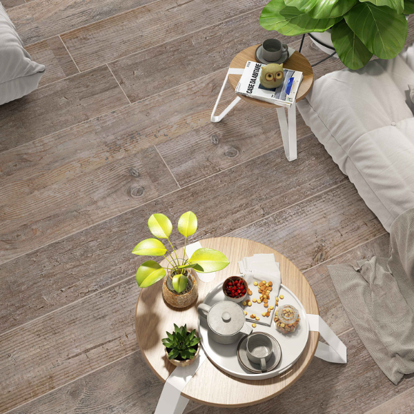 Imagen de Caja 6 pzas. 19x118 Porcelanato rectific. TENDENZA Larch