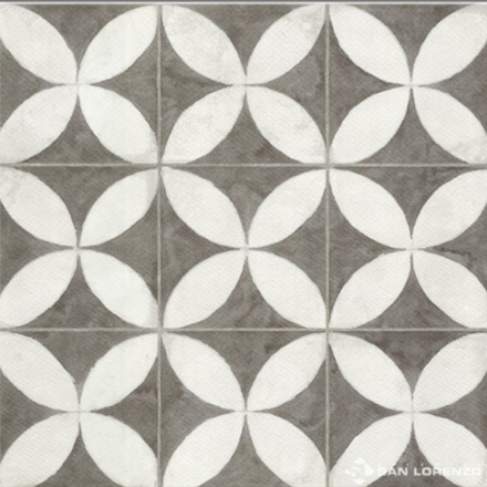 Imagen de Cja. 11 pzs.cerámica SAN LORENZO 45.3x45.3 Flower White