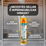 Imagen de SIKASeal-100 (sellador de silicona acética) transparente 280 ml.