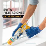 Imagen de SIKASeal-100 (sellador de silicona acética) transparente 280 ml.