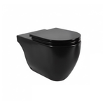 Imagen de Inodoro corto FERRUM Fontana 4,5 litros negro satinado IOCQJ NS