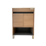 Imagen de Vanitory con patas ESSENZA Nivor Moka 60 cm con mesada losa 1 ag.