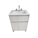 Imagen de Vanitory SCHNEIDER Nature PVC blanco 60cm - mesada 3 ag