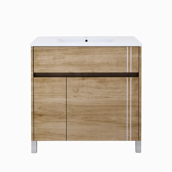 Imagen de Vanitory SCHNEIDER Nature Cajú 70cm - mesada losa 1 agujero