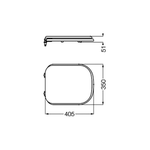 Imagen de Asiento inodoro TRAFUL Bari blanco TKX-B