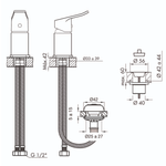 Imagen de Monocomando FV Inicia Bidet Cromado 0189.01/R2-CR