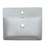 Imagen de Bacha RHAYPIC rectangular 50x42x13cm. 1 Ag.blanco brillante 9554