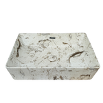 Imagen de Bacha RHAYPIC rectang.55x35x14cm.marmol mate c/sopapa 9686C P-176