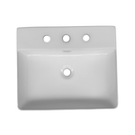 Imagen de Bacha RHAYPIC rectangular 50x42x13cm. 3 Ag.blanco brillante 9554-3