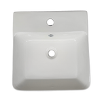 Imagen de Bacha RHAYPIC rectang. 40,5x43x14,5cm. 1 Ag.blanco brillante 9450