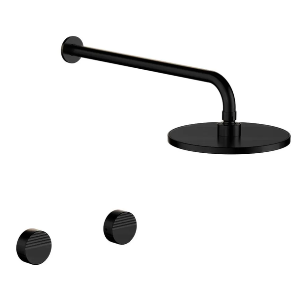 Imagen de Juego FV Grip DE Ducha 2 llaves Negro Mate 0109/L8-NG