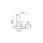Imagen de Juego baño RHAYPIC Assisi inodoro lgo.+depósito+asiento+bidet 1Ag.