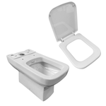 Imagen de Juego baño RHAYPIC Matera inodoro lgo.+depósito+asiento+bidet 3Ag.