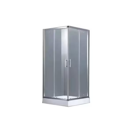Imagen de Box de ducha c/recept AQUA SWIM 90x90 x195cm alum cromo bri 60089