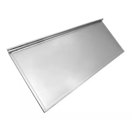 Imagen de Mesada 40cm acero 430 c/respaldo. sin pileta. JOHNSON