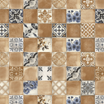 Imagen de Caja 19 pzs.Cerámica SCOP 33x33 Cotto Malva Deco