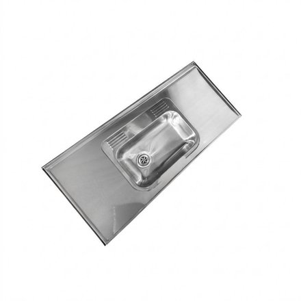 Imagen de Mesada 120cm JOHNSON ac.304 c/resp.sin aguj.c/pileta sim z-52 c