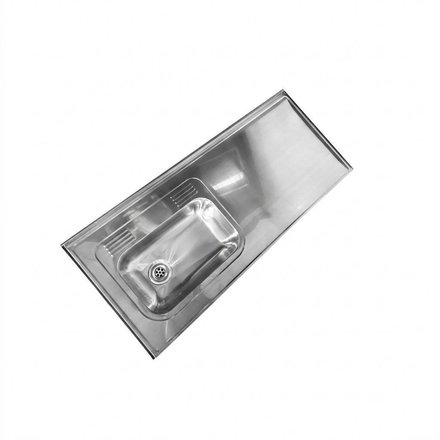 Imagen de Mesada 120cm JOHNSON ac.304 c/resp.sin aguj.c/pileta sim z-52 i