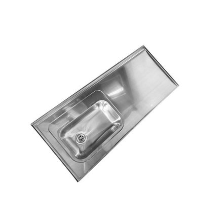 Imagen de Mesada 160cm JOHNSON ac.430 c/resp.sin aguj.c/p.sim zz-52 izq.