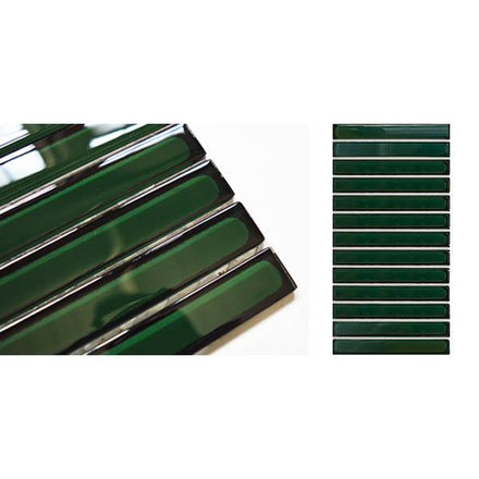 Imagen de Mosaico PIU Bamboo Verde Inglés 15x30