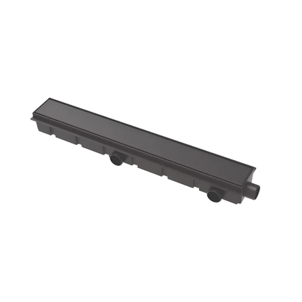 Imagen de Desagüe líneal IDEAL 60cm ABS Negro reversible Acero Inoxidable