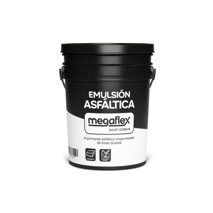 Imagen de Pintura asfáltica emulsionable MEGAFLEX balde _4kg.