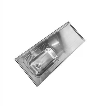Imagen de Mesada 180cm JOHNSON ac.304 c/resp.sin aguj.c/pileta sim z-52 i