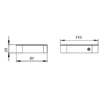 Imagen de Jabonera FV Inox One 0168/I1-BB Brushed Brass