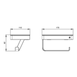 Imagen de Portarrollo FV Inox One 0167/I1-BB Brushed Brass