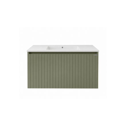 Imagen de Vanitory colgante SCHNEIDER Glam PVC Salvia 80cm - mesa losa 1 ag