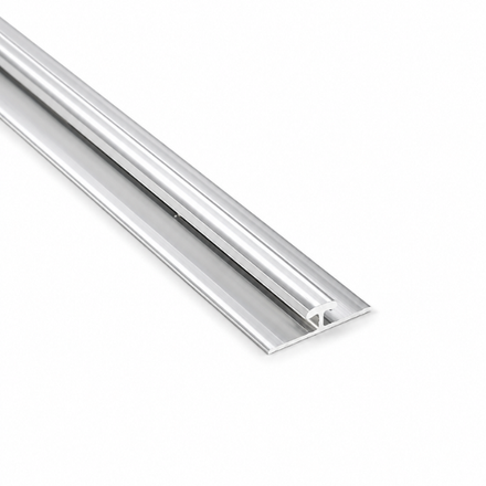 Imagen de Perfil H 2.90m p/revestimiento PVC LÚMINI 3mm aluminio natural