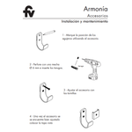 Imagen de Percha FV Armonía Negro Mate 0166/M8-NG