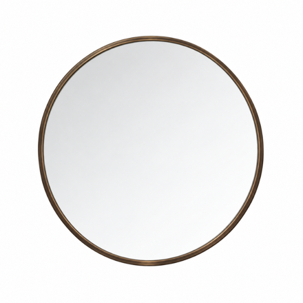 Imagen de Espejo MAJA redondo 60cm. marco pvc simil hierro bronce