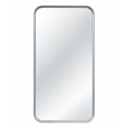 Imagen de Espejo MAJA rectangular 50 x 90 cm. marco pvc simil hierro plata