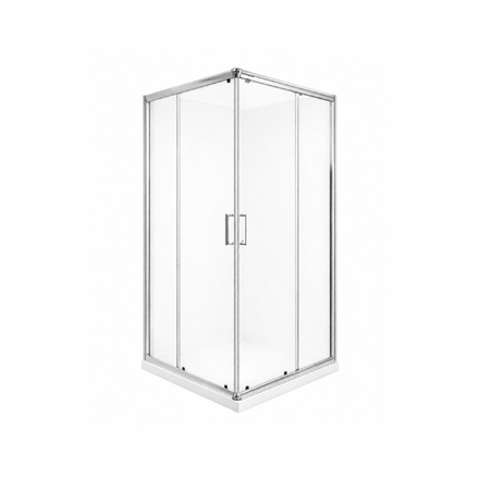 Imagen de Box de ducha zóc bco AQUA SWIM 80x80 x195cm alum cromo bri 60088W