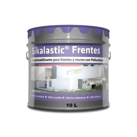Imagen de Impermeabilizante c/poliuretano SIKALASTIC frentes blanco x 10kg.