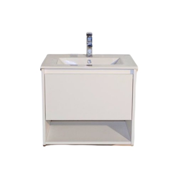 Imagen de Vanitory CAMPI Tango 50cm aéreo (de colgar) Blanco c/mes.loza 1A