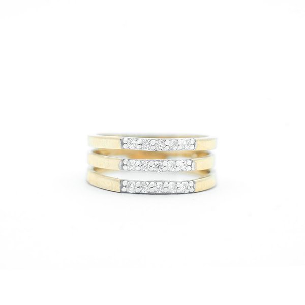 Imagen de Anillo Triple Oro  9k