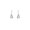 Imagen de Caravanas Oval Cuarzo Rosa