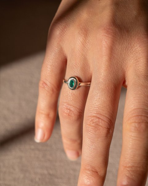 Imagen de Anillo Melina verde