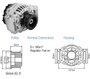 Imagen de ALTERNADOR SCANIA ANCLAJE LATERAL 24V 80AMP