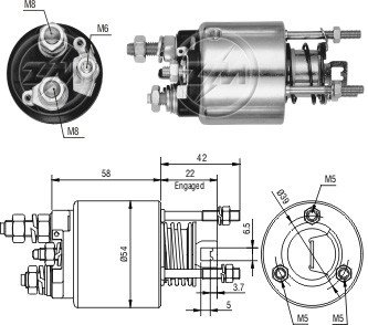 Imagen de AUTOMATICO ARRANQUE FIAT CINQUECENTO C/MARELLI-DENSO