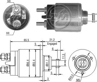 Imagen de AUTOMATICO ARRANQUE LADA SAMARA 1.3/1.5-CITROEN BX C/ISKRA