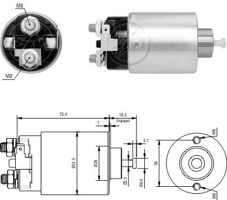 Imagen de AUTOMATICO ARRANQUE MITSUBISHI GALANT 1.8/LANCER 1.6 16V